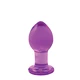 NS Novelties crystal medium purple - Sklenený análny kolík, fialový