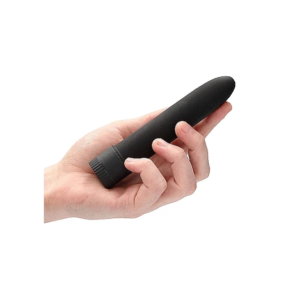 Natural Pleasure 5,5&quot; Vibrator Biodegradable Black - Wibrator klasyczny z materiałów neutralnych ekologicznie