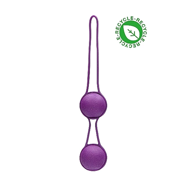Natural Pleasure Geisha Balls Biodegradable Purple - Kulki gejszy z materiałów neutralnych ekologicznie Fioletowy