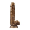 DarkMuscle justin sider gold - Dildo klasyczne z przyssawką, Złoty