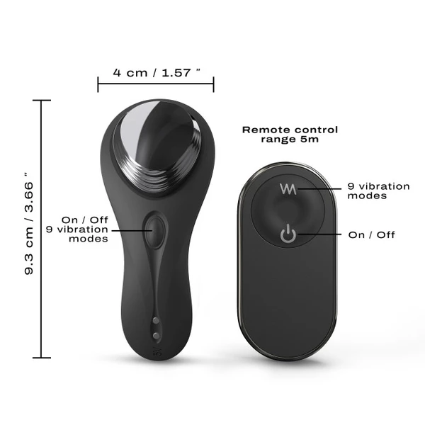 Marc Dorcel Discreet Vibe+ - Vibrátor na klitoris do nohavičiek na diaľkové ovládanie