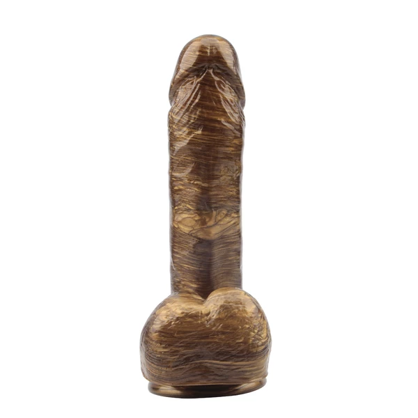 DarkMuscle ben dover gold - Dildo klasyczne z przyssawką, Złoty