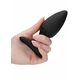 Elegance Heating Anal Butt Plug Glow Black  - Vibračný análny kolík s funkciou vyhrievania Čierny