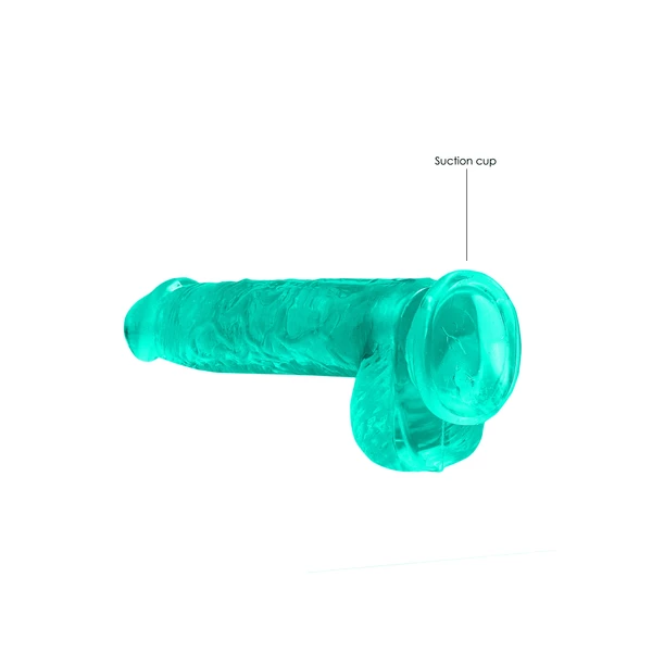 RealRock 6&quot;&quot; / 15 cm realistic dildo with balls - Dildo klasyczne z przyssawką