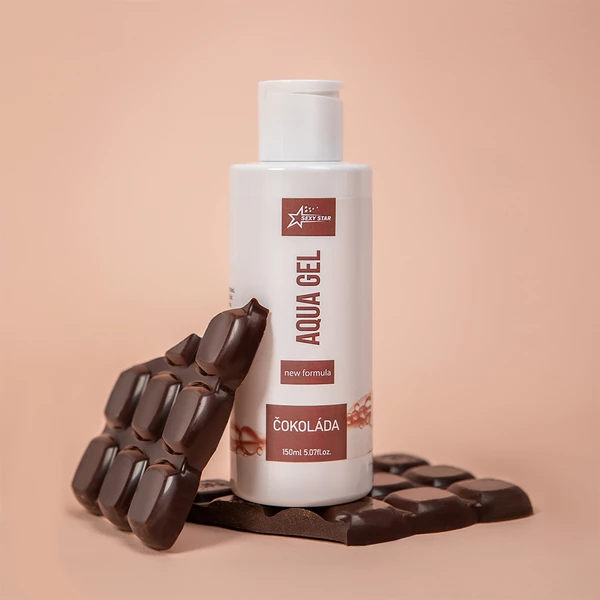 Sexy Star Aqua Gel Czekolada 150ml  -  Čokoládový lubrikant na vodnej báze
