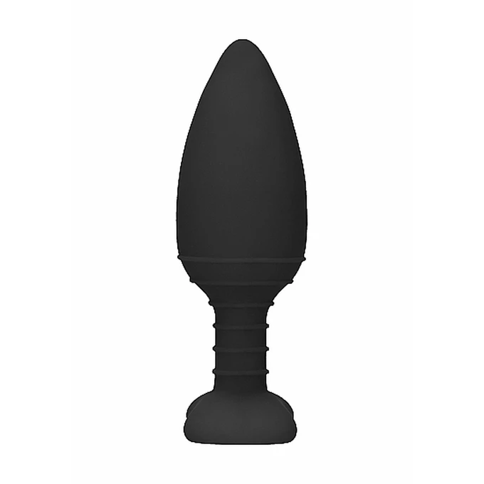 Elegance Heating Anal Butt Plug Glow Black - Wibrujący korek analny z opcją podgrzewania Czarny