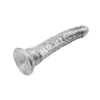 DarkMuscle mike hawk silver - Dildo klasyczne z przyssawką, Srebrny