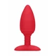Elegance Heating Anal Butt Plug Glow Red  - Vibračný análny kolík s funkciou vyhrievania Červený