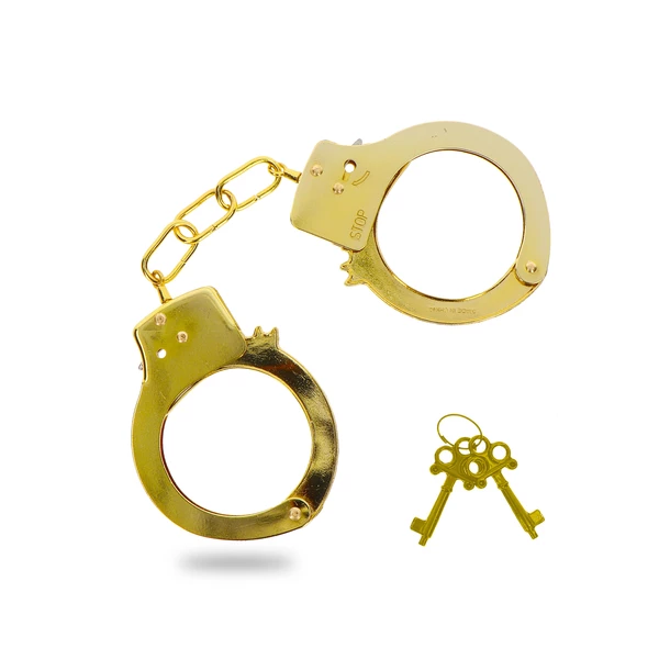 ToyJoy metal handcuffs - Kajdanki, Złoty