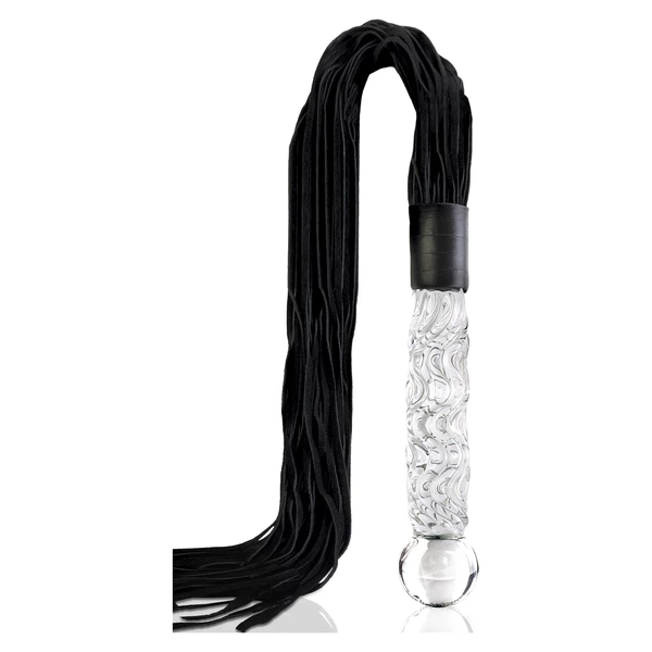 Icicles no 38 - glass whip - Pejcz z szklanym dildo