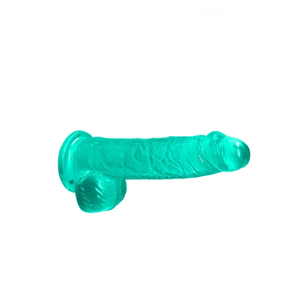 RealRock 6&quot;&quot; / 15 cm realistic dildo with balls - Dildo klasyczne z przyssawką