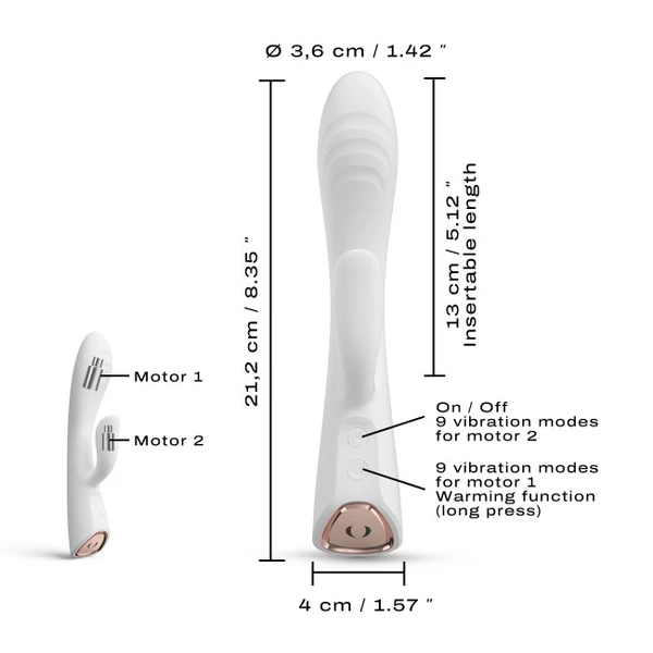 Marc Dorcel Flexi Rabbit - Vibrátor rabbit, biely