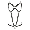 ZADO leather harness (female) s-l - Harness z ozdobnymi łańcuszkami