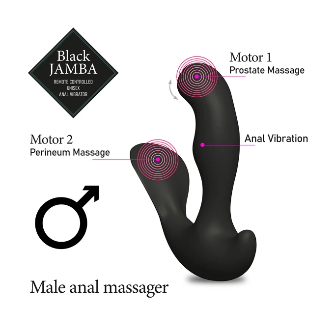 FeelzToys black jamba anal vibrator - Wibrujący korek analny