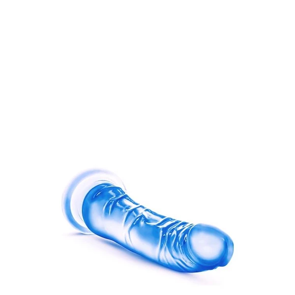 B Yours Sweet N Hard 6 Blue - Dildo klasyczne na przyssawce, Niebieski