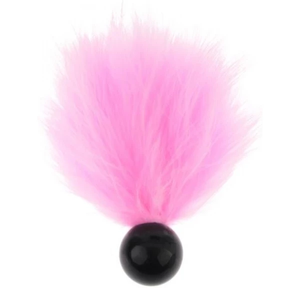 ARGUS Tickler With Ball Pink - Piórko do łaskotania, Różowy