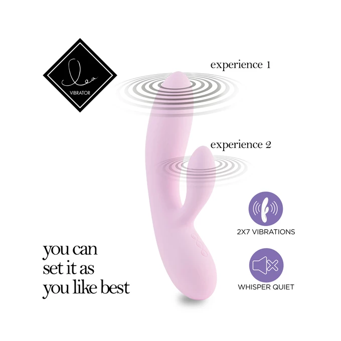 FeelzToys lea rabbit vibrator strawberry - Wibrator króliczek