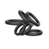 Boss Series ring set black - Elastyczne pierścienie erekcyjne - zestaw