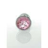 Boss Series Jawellery Pink - Korek analny z ozdobnym kamieniem, Różowy
