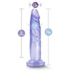 B Yours Sweet N Hard 5 Clear - Dildo klasyczne na przyssawce, Przezroczysty