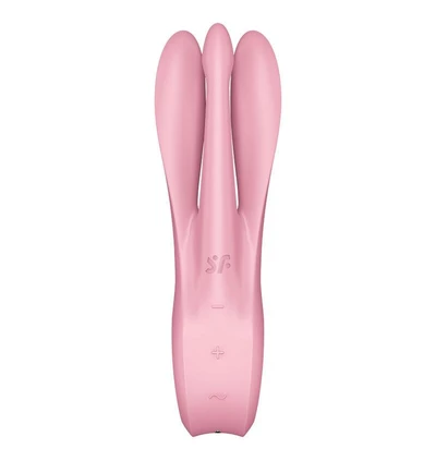 Satisfyer threesome 1 pink - Wibrator z trzema elastycznymi ramionami, Różowy