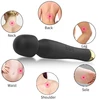 Boss Series Fox Silicone Massager Black u6v - Wibrator wand