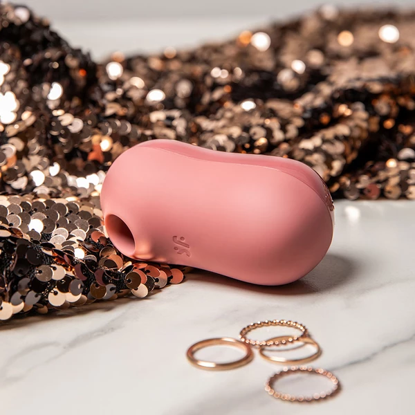 Satisfyer cotton candy (light red) - Vibrátor na klitoris s ultrazvukovou stimuláciou, ružový