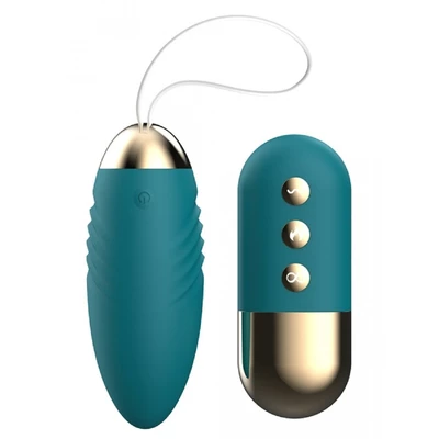 ARGUS Remote Vibrating Egg Green Burst - Wibrator jajeczko z pilotem i podgrzewaniem