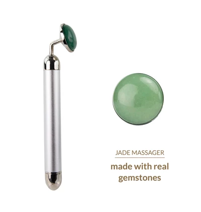 LaGemmes la gemmes - lay-on vibrator jade - Wibrator punktowy z naturalnym kamieniem