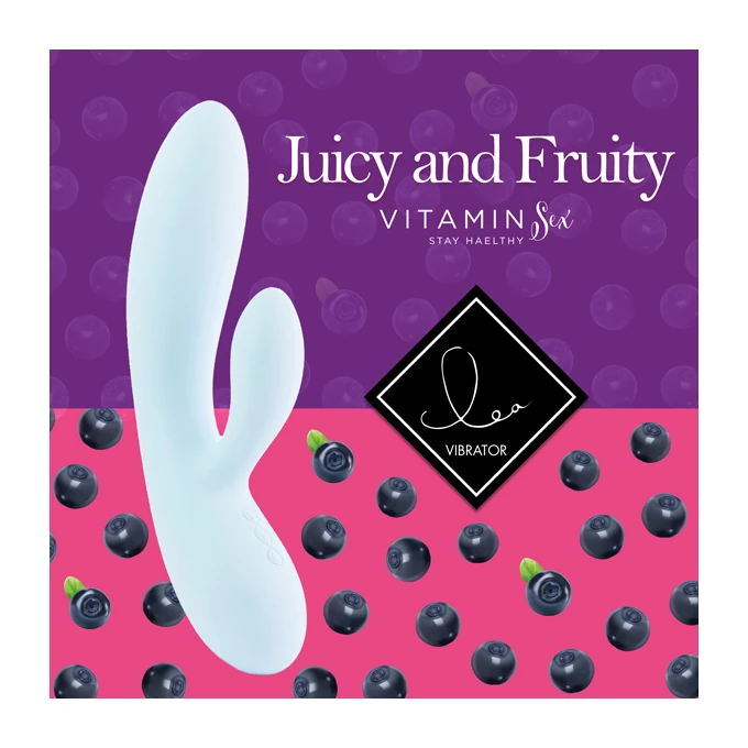 FeelzToys lea rabbit vibrator blueberry - Wibrator króliczek