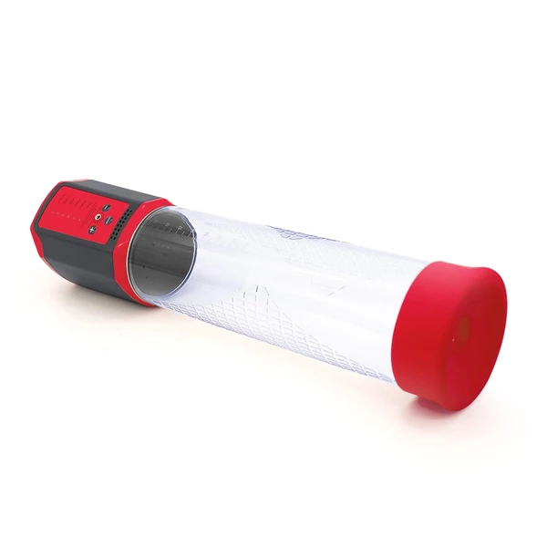 Boss Series Power Passion Pump 5 - Pompka do penisa automatyczna, Czerwony