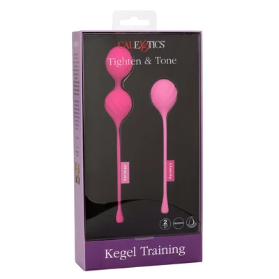 CalExotics Kegel Training 2 Pcs Pink - Zestaw kulek gejszy