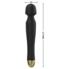 Boss Series Fox Silicone Massager Black u6v - Wibrator wand