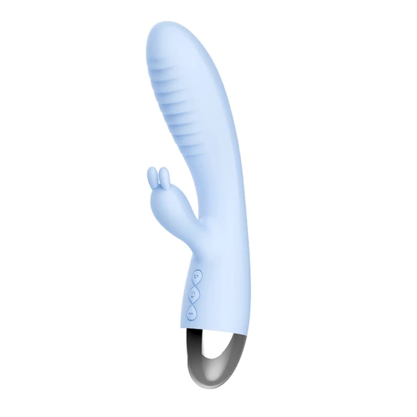Leten vibratore rabbit leten faye 2 turquoise - Wibrator króliczek