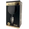 Alive Metal Anal Fluffly Twist Plug M Black - Korek analny z pomponem