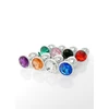 Boss Series Jawellery Red - Korek analny z ozdobnym kamieniem, Czerwony