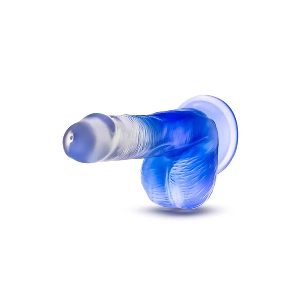 B Yours Stella Blue 6 Inch Dildo Blue - Dildo klasyczne na przyssawce, Niebieski