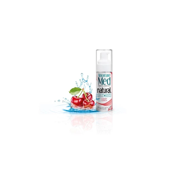 Amoreane Cherry With Phytoplankton 50Ml - Przeciwzapalny Lubrykant na bazie wody wiśniowy