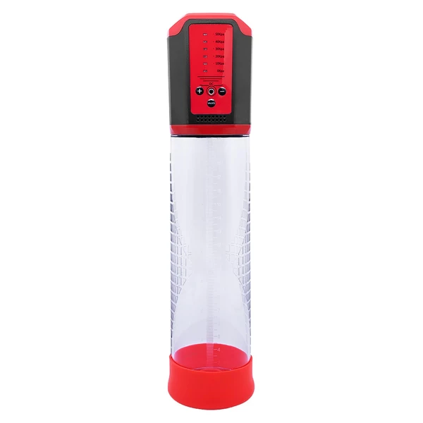Boss Series Power Passion Pump 5 - Pompka do penisa automatyczna, Czerwony