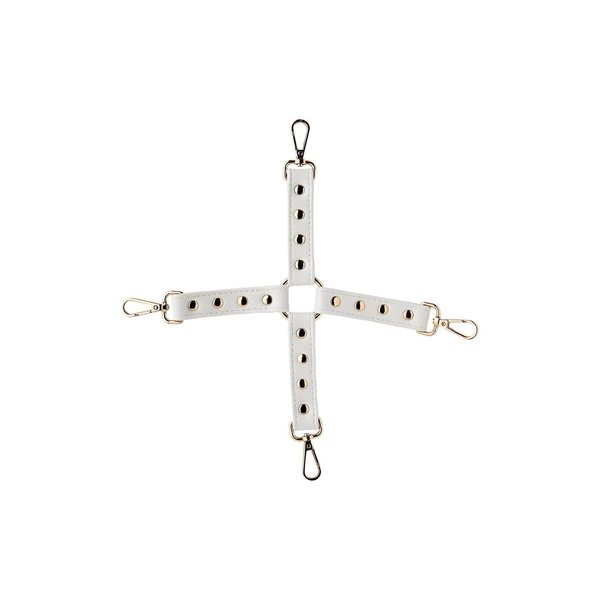 Blaze Elite Hogtie White - Krzyżak do krępowania, Biały