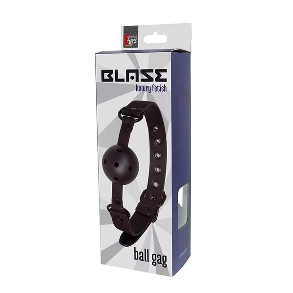 Blaze Ball Gag Black - Knebel z kulką, Czarny