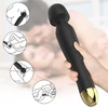 Boss Series Fox Silicone Massager Black u6v - Wibrator wand