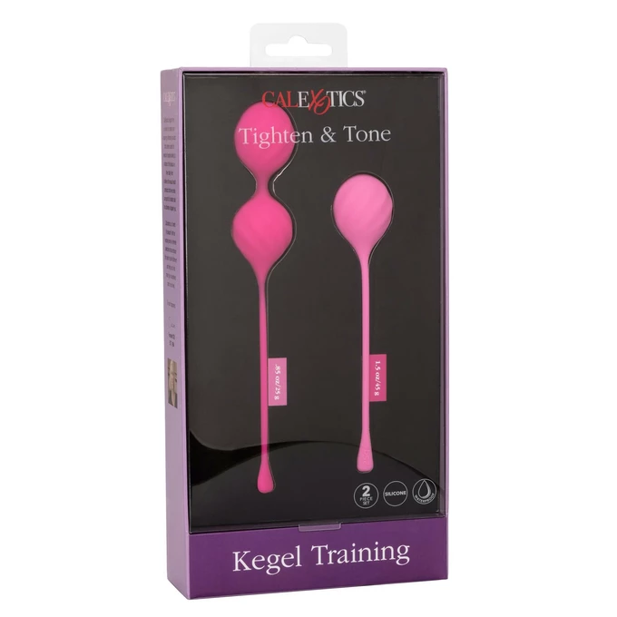 CalExotics Kegel Training 2 Pcs Pink - Zestaw kulek gejszy