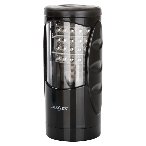 CalExotics optimum power ultimate stroker - Masturbator wibrujący z ruchem pulsacyjnym