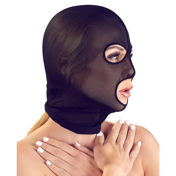 Bad Kitty Head Mask - Maska BDSM, Czarny