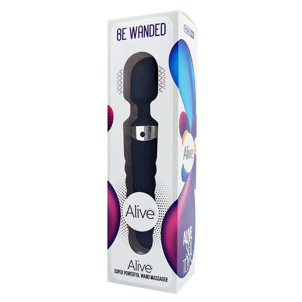 Alive Be Wanded Black - Wibrator wand, Czarny
