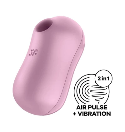 Satisfyer cotton candy (lilac) - Wibrator łechtaczkowy z stymulacją soniczną, Fioletowy