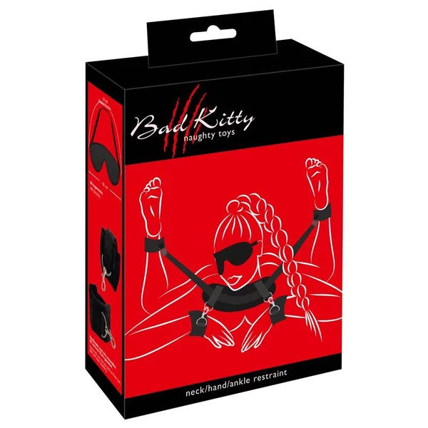 Bad Kitty Neck Wrist Ankle Res - System do krępowania