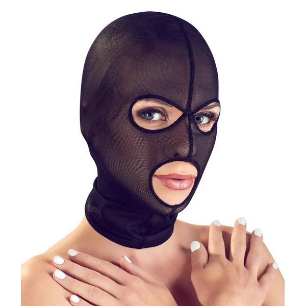 Bad Kitty Head Mask - Maska BDSM, Czarny