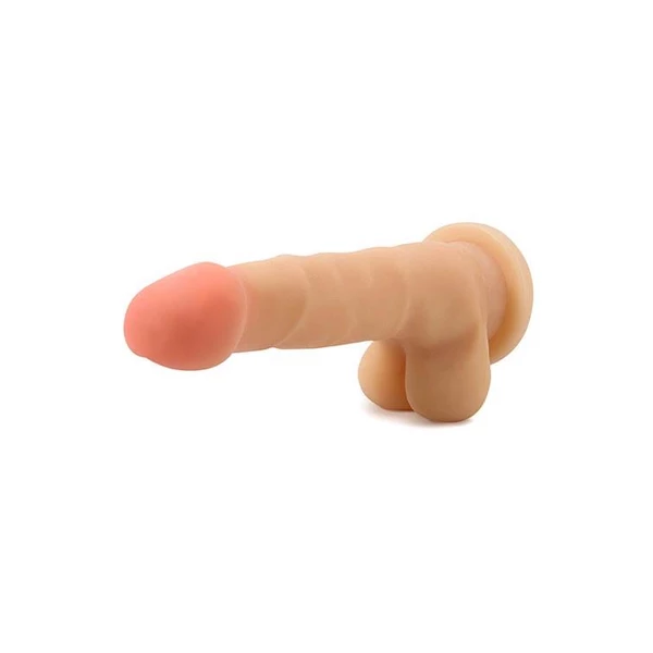 Au Naturel 7Inch Sensa Feel Sam Beige - Dildo klasyczne na przyssawce